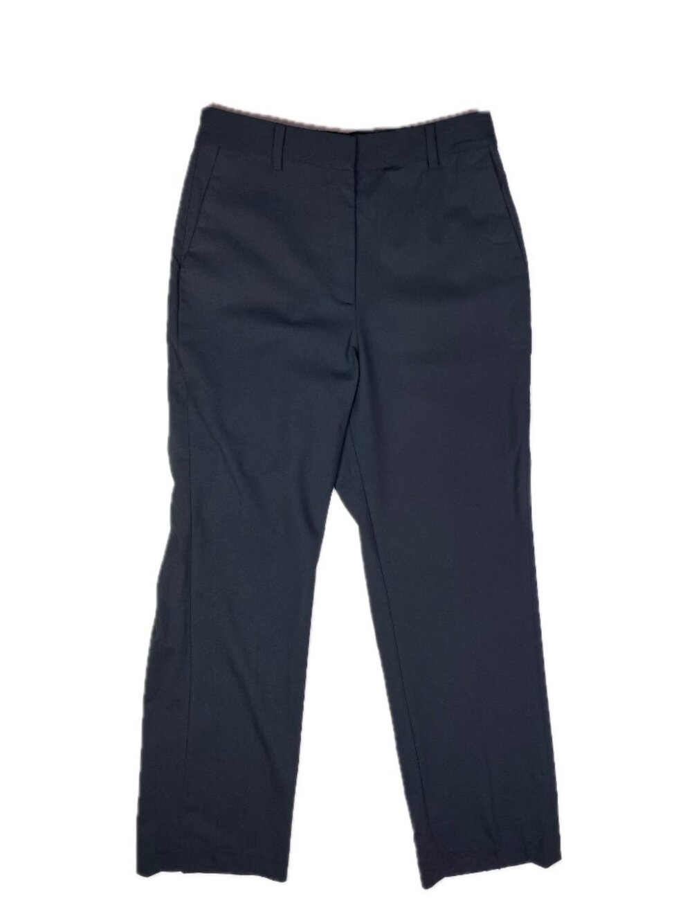 Quince Size 8 Italian Wool Straight Leg Pants Black 29" Inseam *Flaw